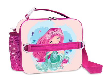 Insulated Lunch Bag for Kids With Shoulder Strap and Handles