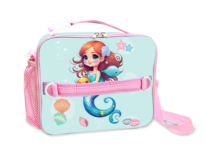 Insulated Lunch Bag for Kids With Shoulder Strap and Handles