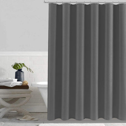 ComfiTime Shower Curtain/Liner with Hooks - 2-in-1  Water-Repellent TPU Coating