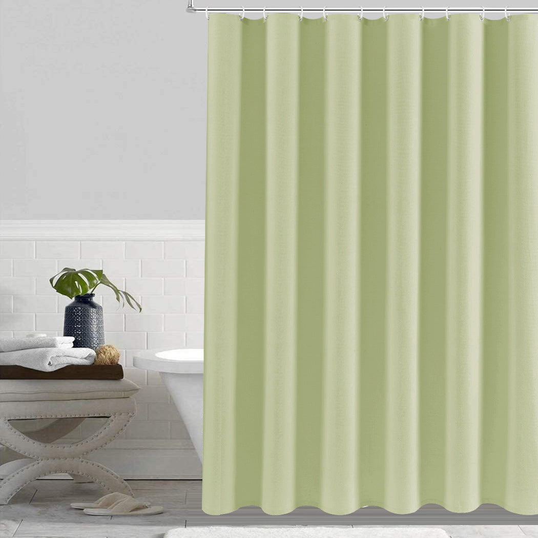 ComfiTime Shower Curtain/Liner with Hooks - 2-in-1  Water-Repellent TPU Coating