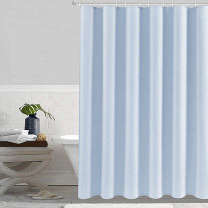 ComfiTime Shower Curtain/Liner with Hooks - 2-in-1  Water-Repellent TPU Coating