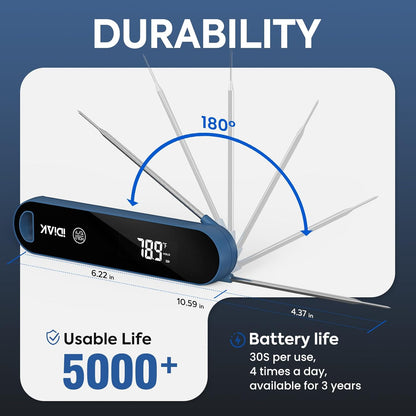 Illuminlabs Meat Thermometer - Instant Read Digital Food Thermometer for Cooking