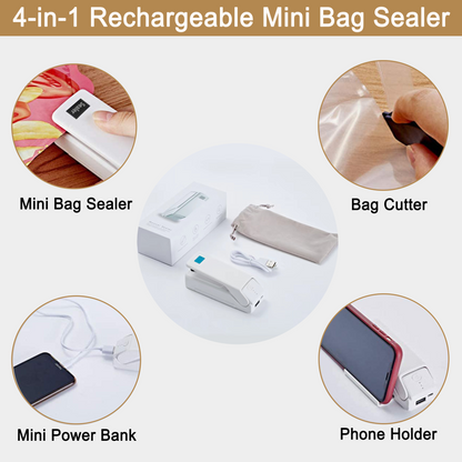 4-in-1 Rechargeable Mini Bag Sealer