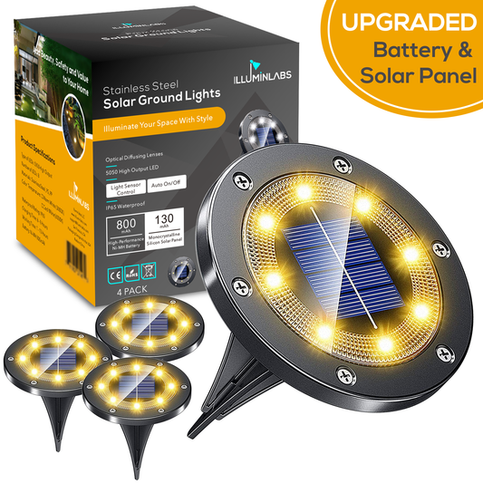Solar Ground Light With Stainless-Steel Casing