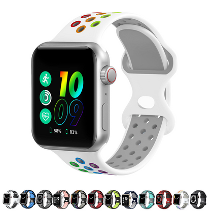 Silicone Apple Watch Band With Air Holes, 1 Pack
