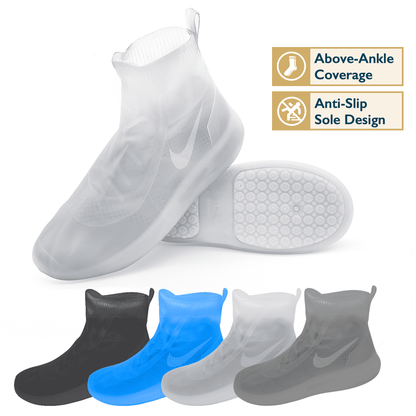 Waterproof Shoe Covers, TPE Rubber, Low-Rise